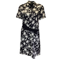 Load image into Gallery viewer, Lanvin River Black / White Printed Short Sleeved Midi Dress
