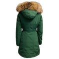Load image into Gallery viewer, Moncler Olive Green Aredhel Down Puffer Parka Coat with Fox Fur Trim

