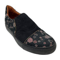 Load image into Gallery viewer, Dries Van Noten Black / Red Metallic Printed Fabric Slip On Sneakers
