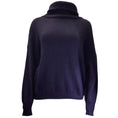 Load image into Gallery viewer, Hermes Navy Blue Long Sleeved Cashmere and Mohair Knit Turtleneck Sweater
