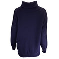 Load image into Gallery viewer, Hermes Navy Blue Long Sleeved Cashmere and Mohair Knit Turtleneck Sweater
