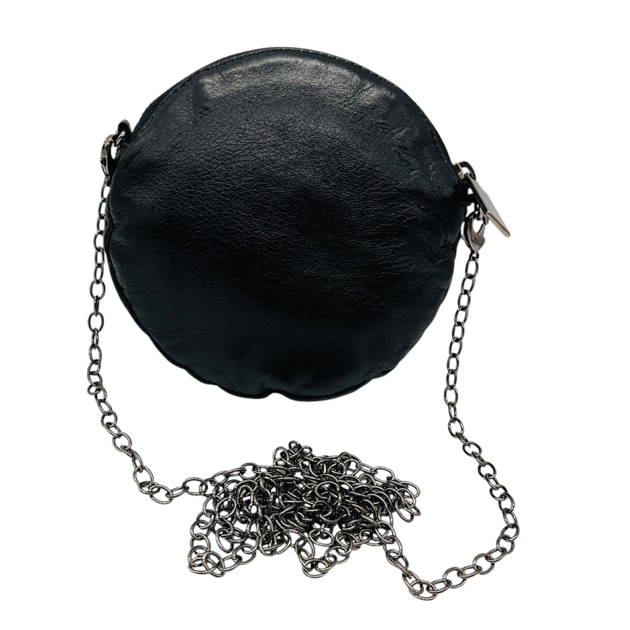 Valentino Black Rosette Leather Crossbody Mini Bag