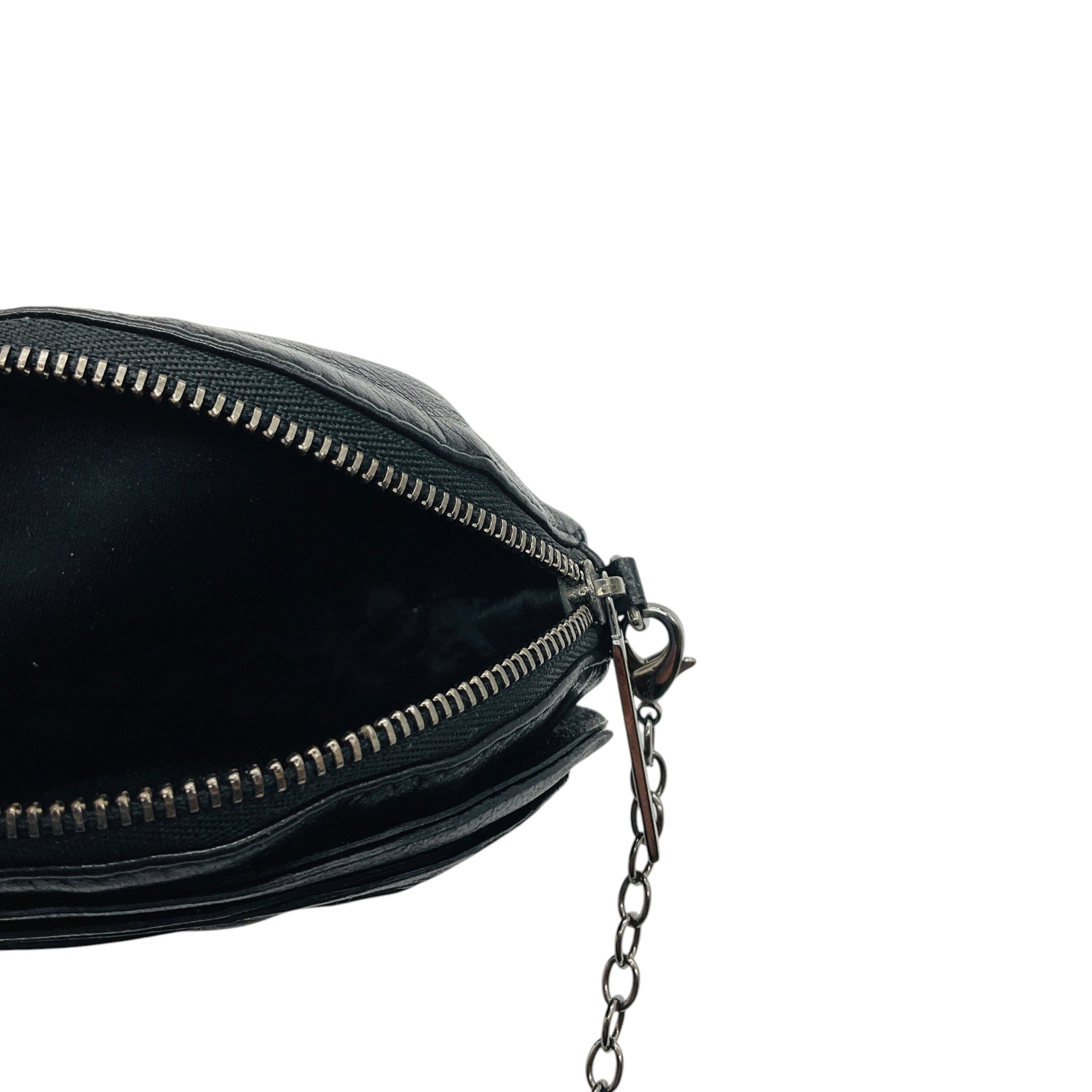 Valentino Black Rosette Leather Crossbody Mini Bag