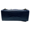Load image into Gallery viewer, Balenciaga Navy Blue Croc Embossed Small Neo Classic City Satchel
