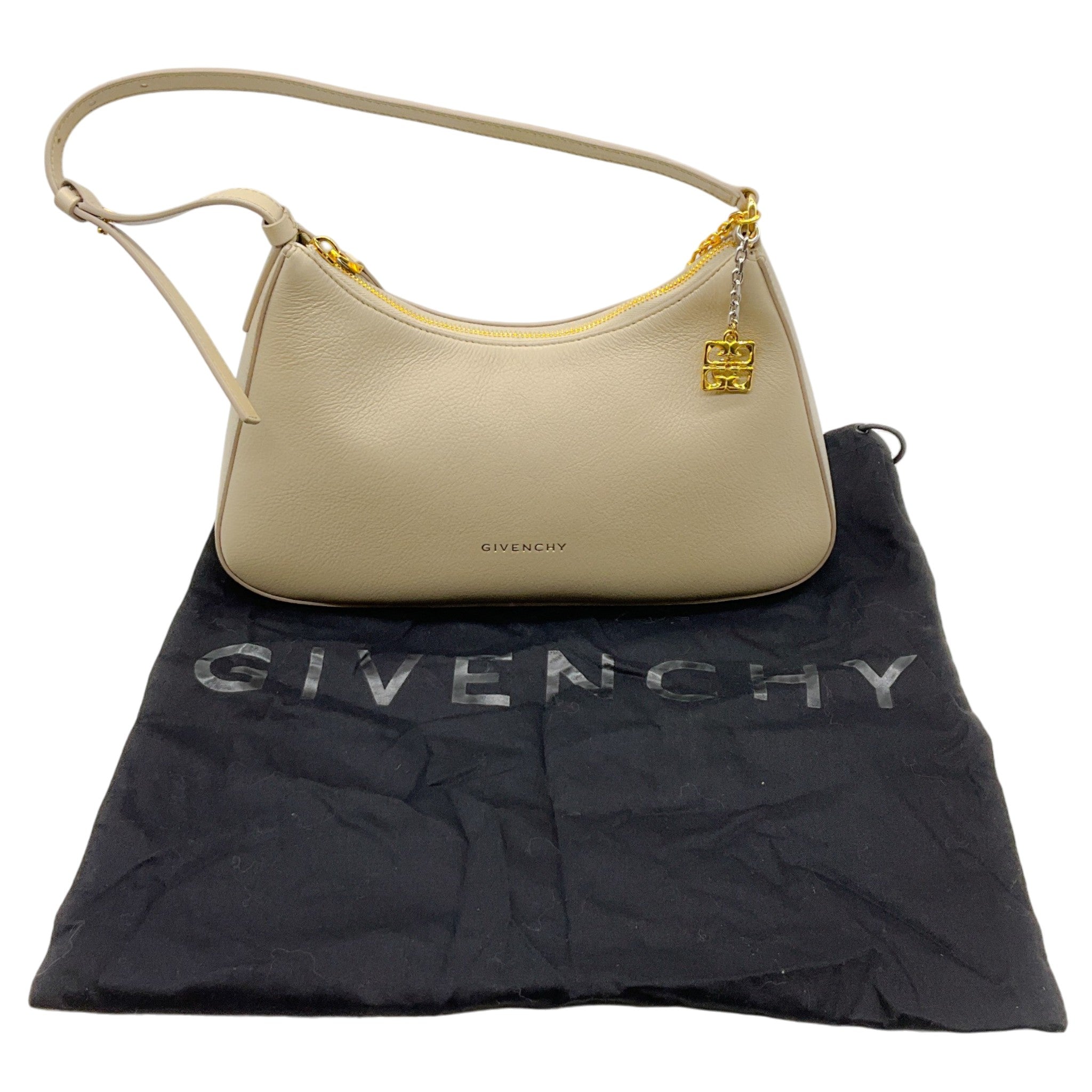 Givenchy Beige Leather Lucky Lock Shoulder Bag