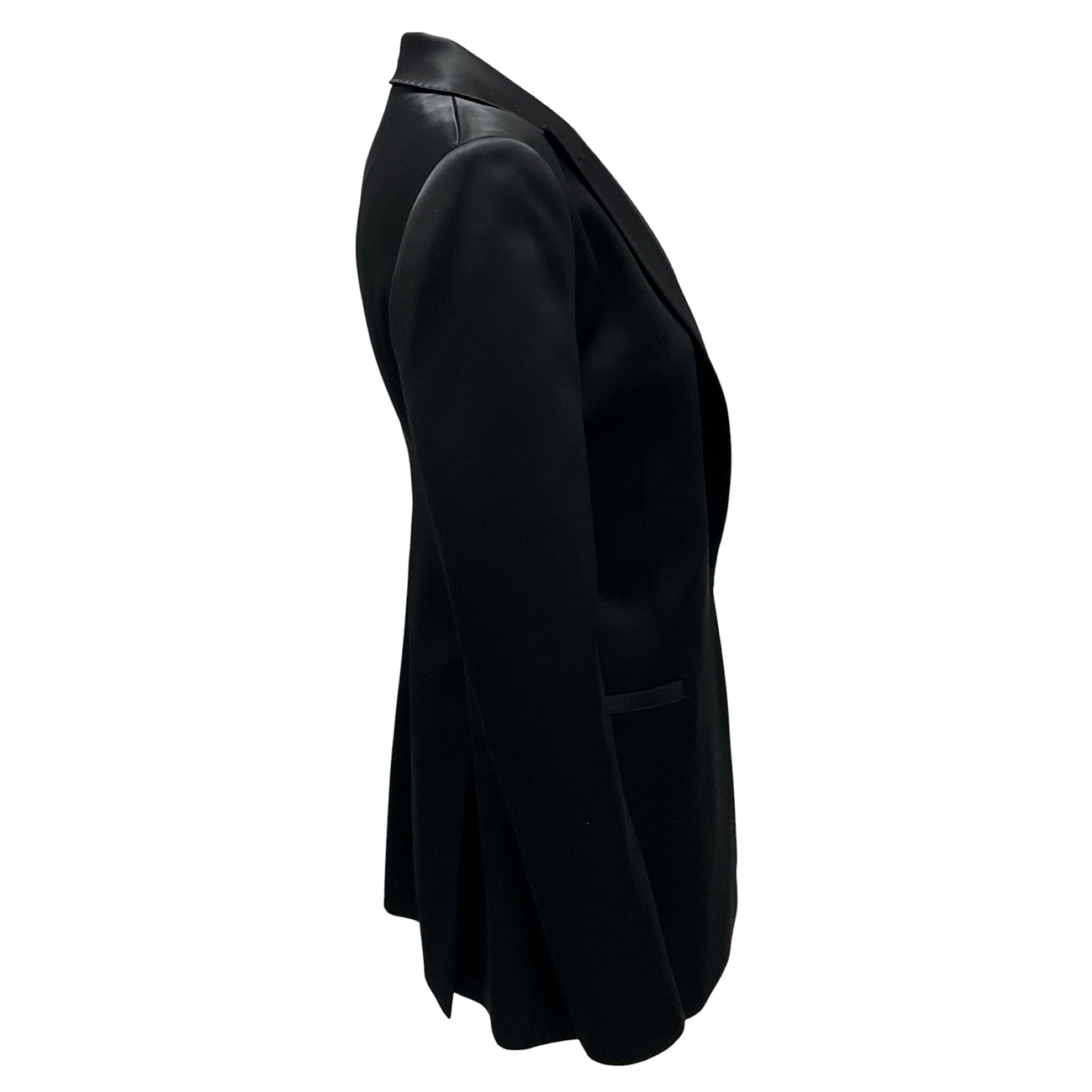Lafayette 148 New York Black Satin Blazer
