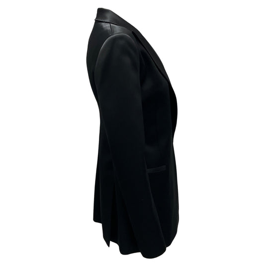 Lafayette 148 New York Black Satin Blazer