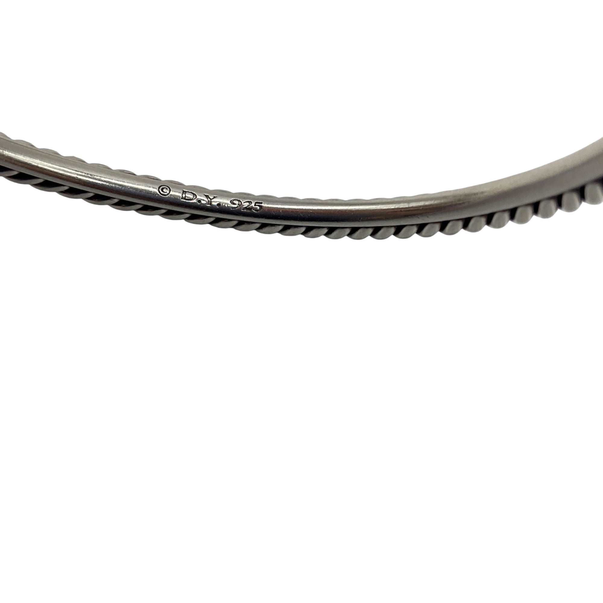 David Yurman Sterling Silver Cable Bangle Bracelet (Set of 5)