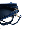 Load image into Gallery viewer, Balenciaga Navy Blue Croc Embossed Small Neo Classic City Satchel

