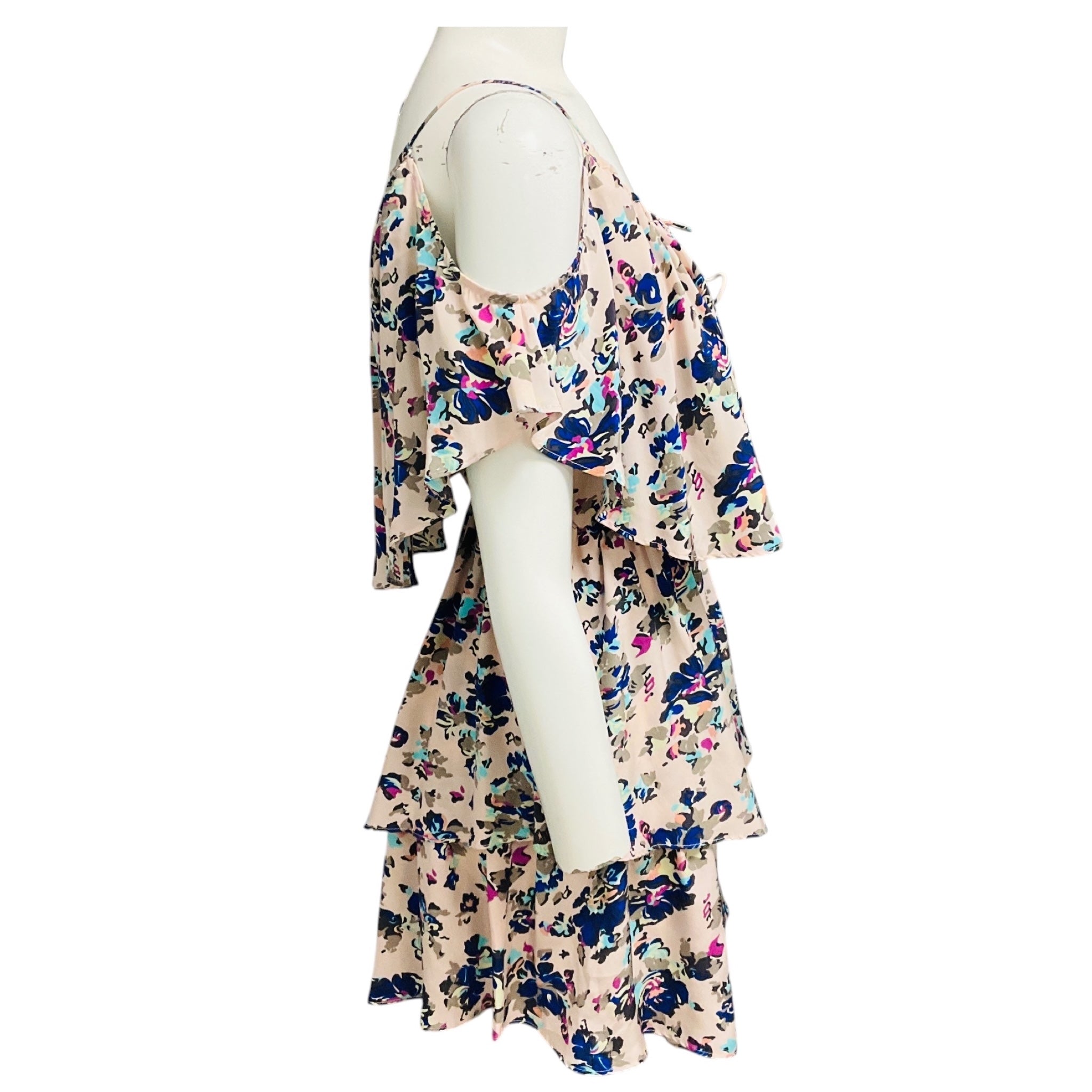Zimmermann Light Multi Printed Silk Mini Dress