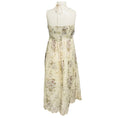 Load image into Gallery viewer, Zimmermann Beige Multi Floral Printed Cut-Out Detail Linen Midi Dress
