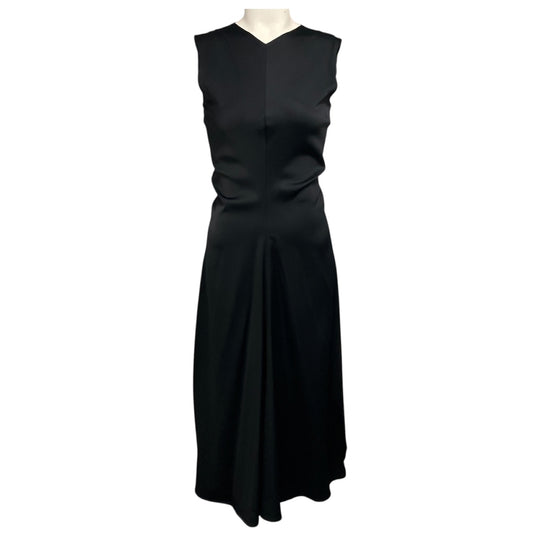 Proenza Schouler Black Ella Satin Midi Dress