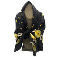 Load image into Gallery viewer, Bvlgari Black / Yellow Square Silk Twill Scarf
