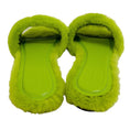 Load image into Gallery viewer, Givenchy Citrus Green Lambswool Slide Sandals
