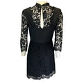 Load image into Gallery viewer, Brandon Maxwell Black Terra Lace and Faille Bustier Mini Dress
