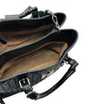 Load image into Gallery viewer, Bottega Veneta Black Intrecciato Woven Leather Double Top Handle Handbag with Shoulder Strap
