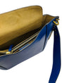 Load image into Gallery viewer, Isabel Marant Blue Oskan Studded Leather Shoulder Bag
