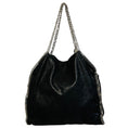 Load image into Gallery viewer, Stella McCartney Black Falabella Faux Leather Shaggy Deer Tote Bag
