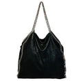 Load image into Gallery viewer, Stella McCartney Black Falabella Faux Leather Shaggy Deer Tote Bag
