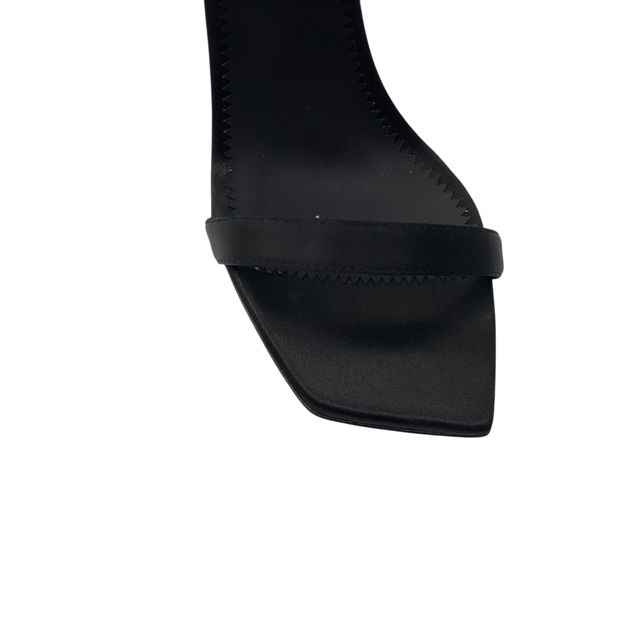 Giuseppe Zanotti Black Demode 105 Crystal Embellished Satin Sandals