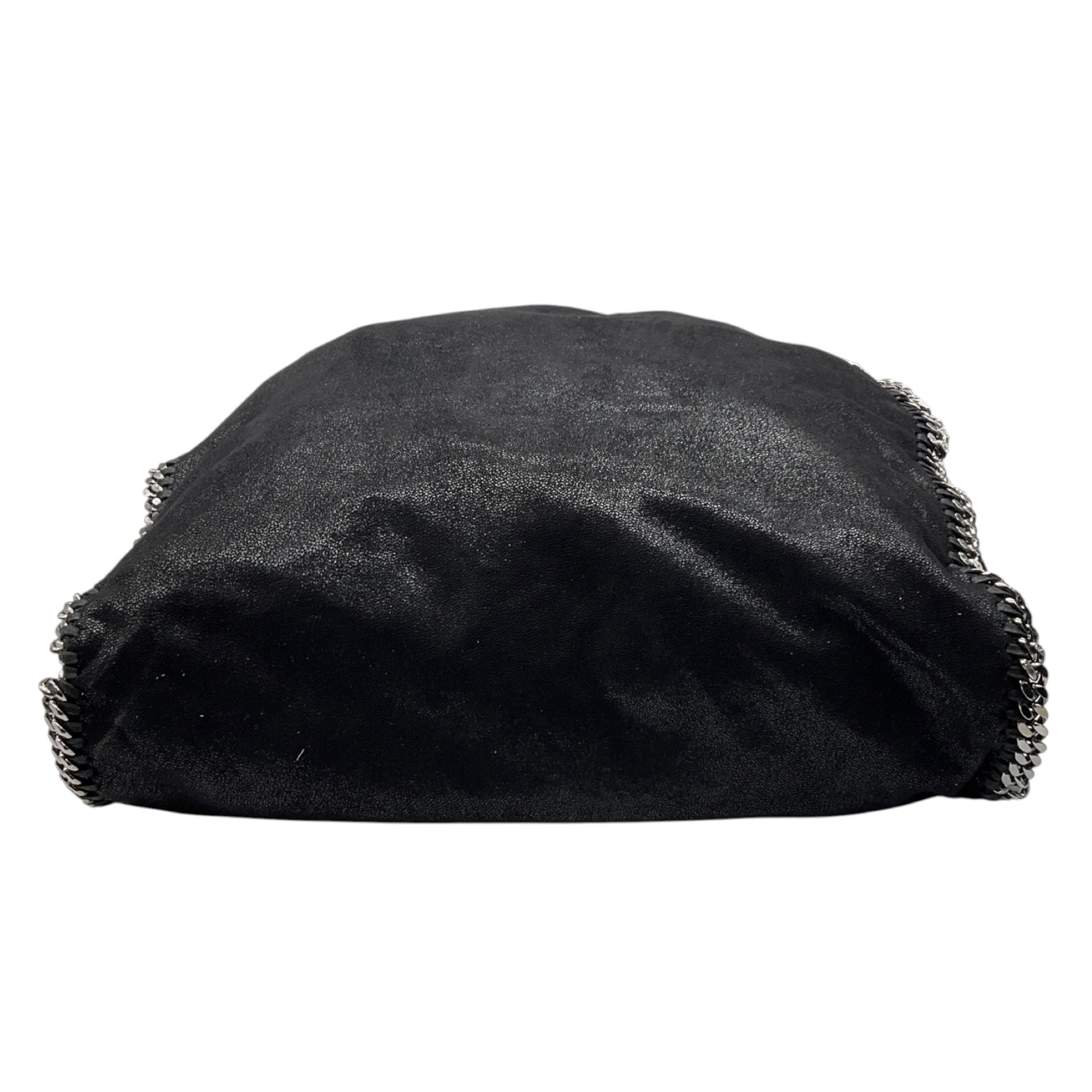 Stella McCartney Black Falabella Faux Leather Shaggy Deer Tote Bag
