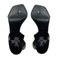 Load image into Gallery viewer, Giuseppe Zanotti Black Demode 105 Crystal Embellished Satin Sandals
