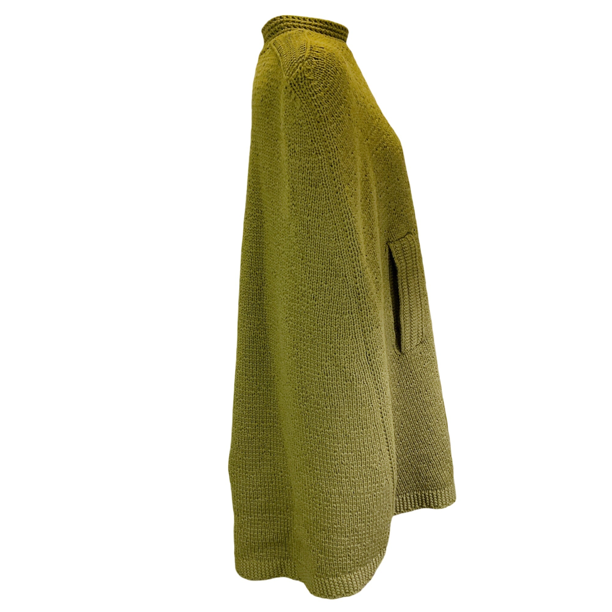 Marc Jacobs Olive Green Wool and Cashmere Knit Poncho / Cape