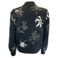 Load image into Gallery viewer, Dries Van Noten Black / Silver Floral Zip-Front Cotton Jacket
