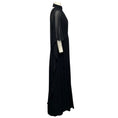Load image into Gallery viewer, Elie Saab Black Pleated Silk Chiffon Gown
