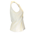 Load image into Gallery viewer, Narciso Rodriguez Ivory Sleeveless Lambskin Leather Top
