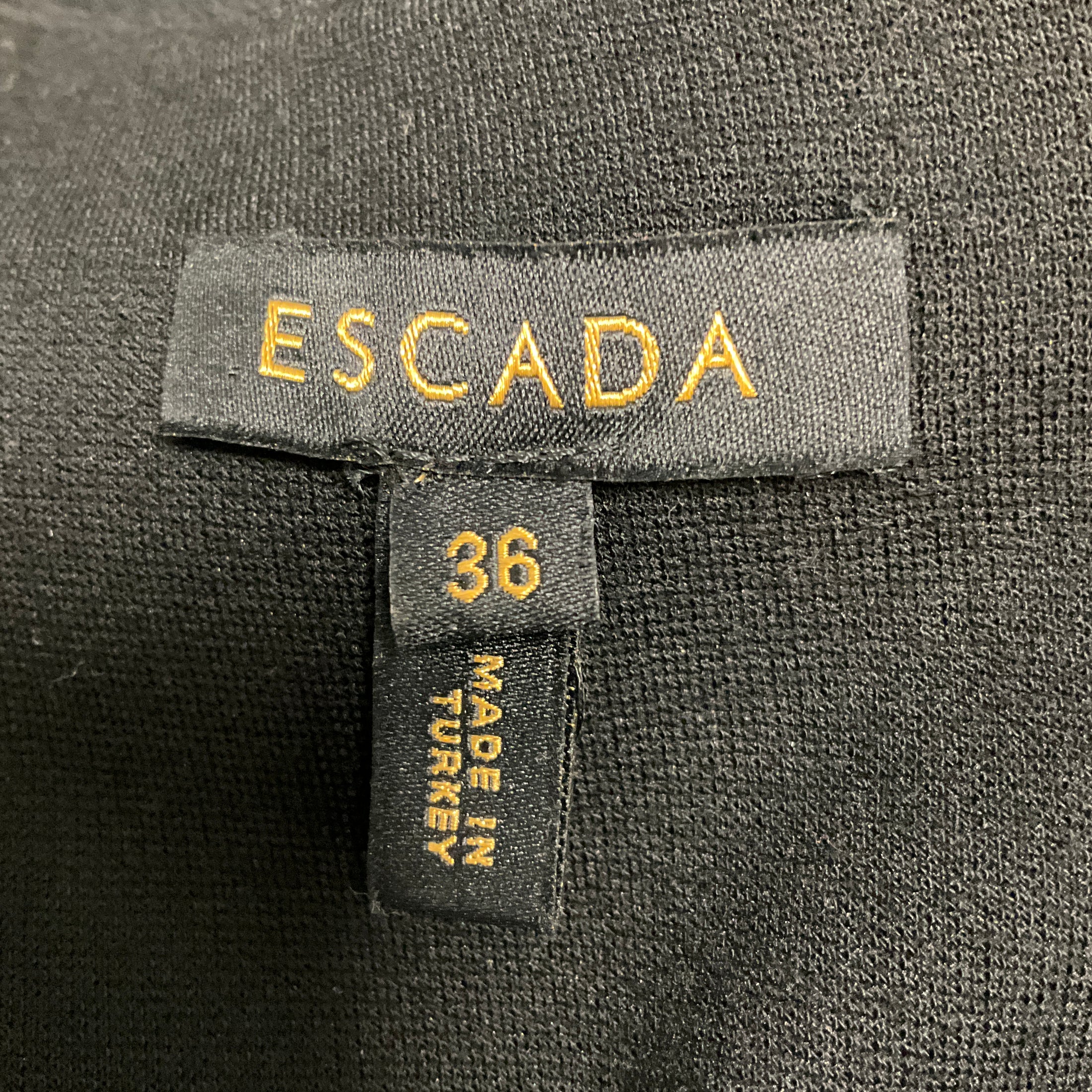 Escada Black Evokunia Embellished Stretch Jersey Midi Dress