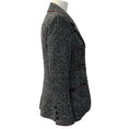 Load image into Gallery viewer, Chanel 2003 Black / White Tweed Jacket with Magenta Trim
