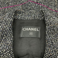 Load image into Gallery viewer, Chanel 2003 Black / White Tweed Jacket with Magenta Trim
