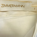Load image into Gallery viewer, Zimmermann White Multi Natura Flare Sequin Embellished Linen Midi Skirt in Ivory Camellia
