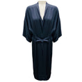 Load image into Gallery viewer, Peserico Dark Blue Belted Robe Coat
