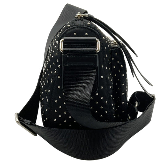 Prada Black Re-Nylon Studded Crossbody Bag