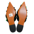 Load image into Gallery viewer, Loewe Emerald Green Sequined Pointed Toe Mules
