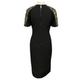 Load image into Gallery viewer, Burberry Charcoal Grey Bejeweled Short Sleeved Midi Dress
