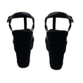 Load image into Gallery viewer, Saint Laurent Black Smooth Leather Tribute Espadrille Wedge Sandals
