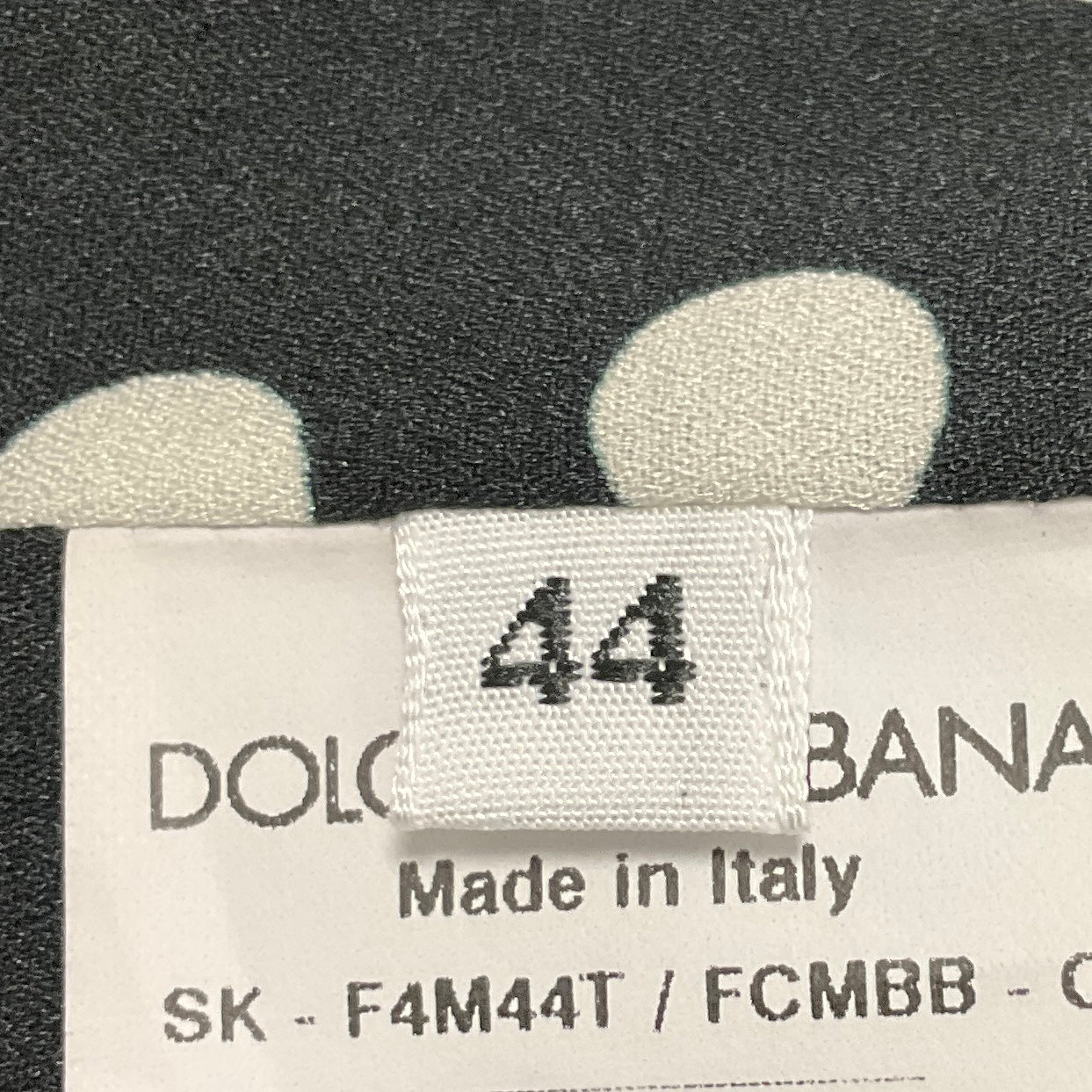 Dolce & Gabbana Black / Ivory Tweed Pencil Skirt