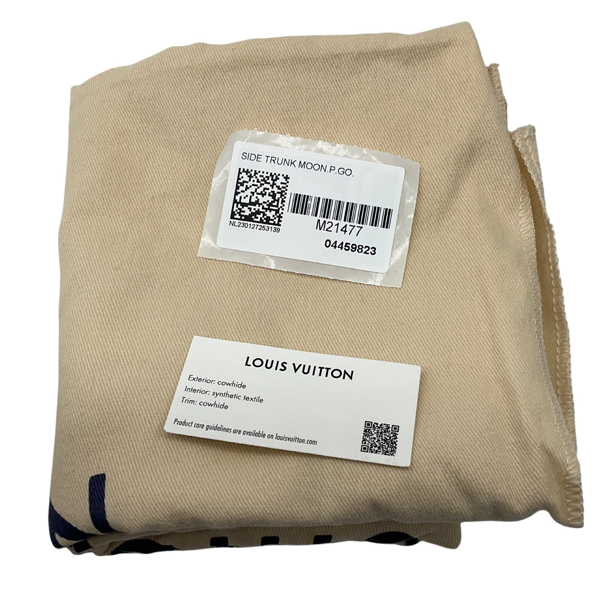 Louis Vuitton Light Gold Metallic Calfskin Side Trunk Handbag