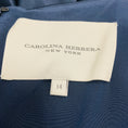 Load image into Gallery viewer, Carolina Herrera Navy Sleeveless V-Neck Satin Gown / Formal Dress
