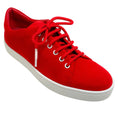 Load image into Gallery viewer, Manolo Blahnik Red Suede Semanada Sneakers
