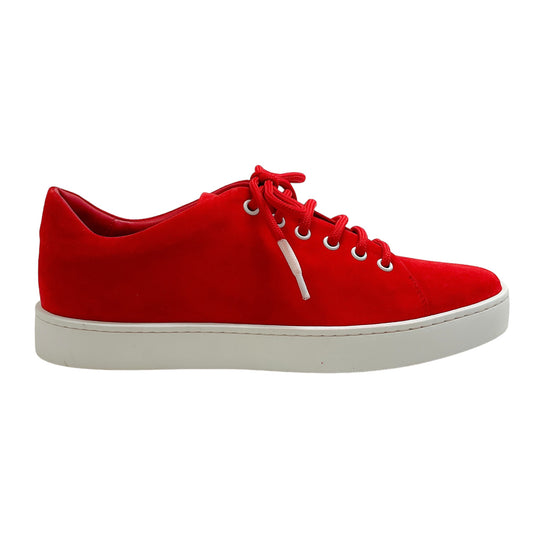 Manolo Blahnik Red Suede Semanada Sneakers