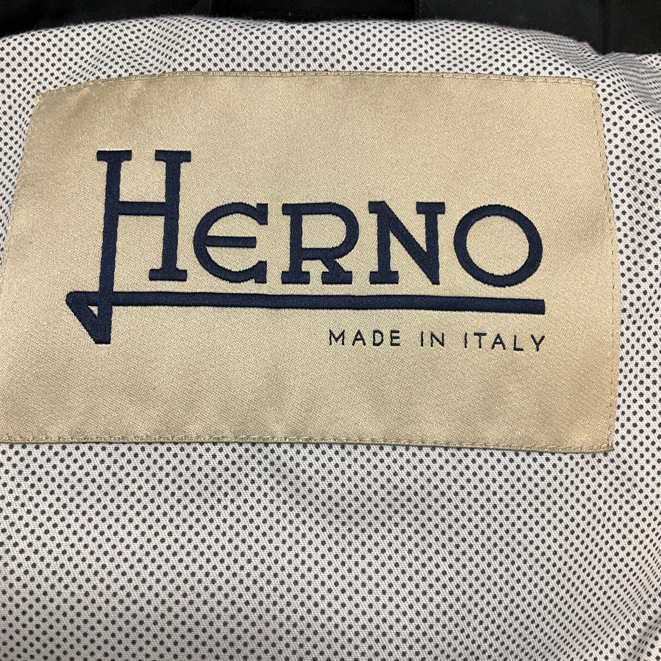 Herno Black Hooded Anorak Utility Jacket
