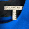 Load image into Gallery viewer, Victoria Beckham Royal Blue Short Sleeved Wool and Silk Crepe Mini Dress
