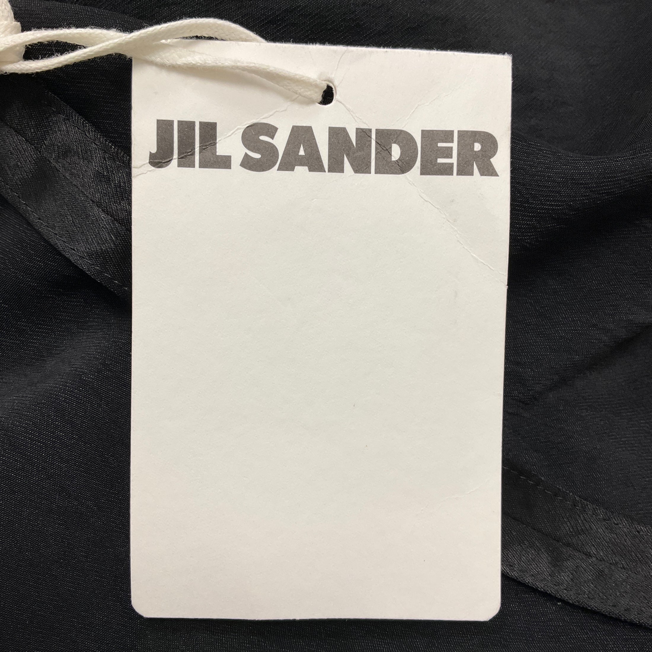 Jil Sander Black 2023 Sleeveless Satin Cocktail Dress