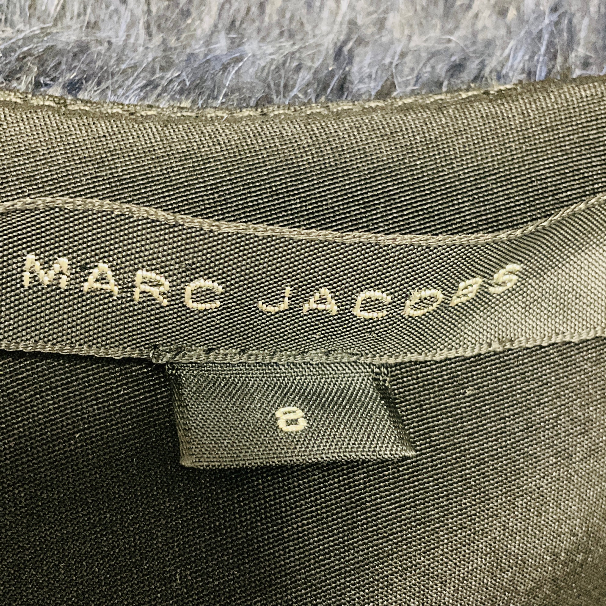 Marc Jacobs Navy Blue Hairy Wool Mini Dress