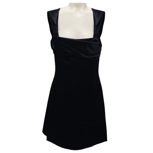 Jil Sander Black 2023 Sleeveless Satin Cocktail Dress