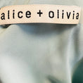 Load image into Gallery viewer, Alice + Olivia Light Blue Floral Print Mable Faux Wrap Midi Dress
